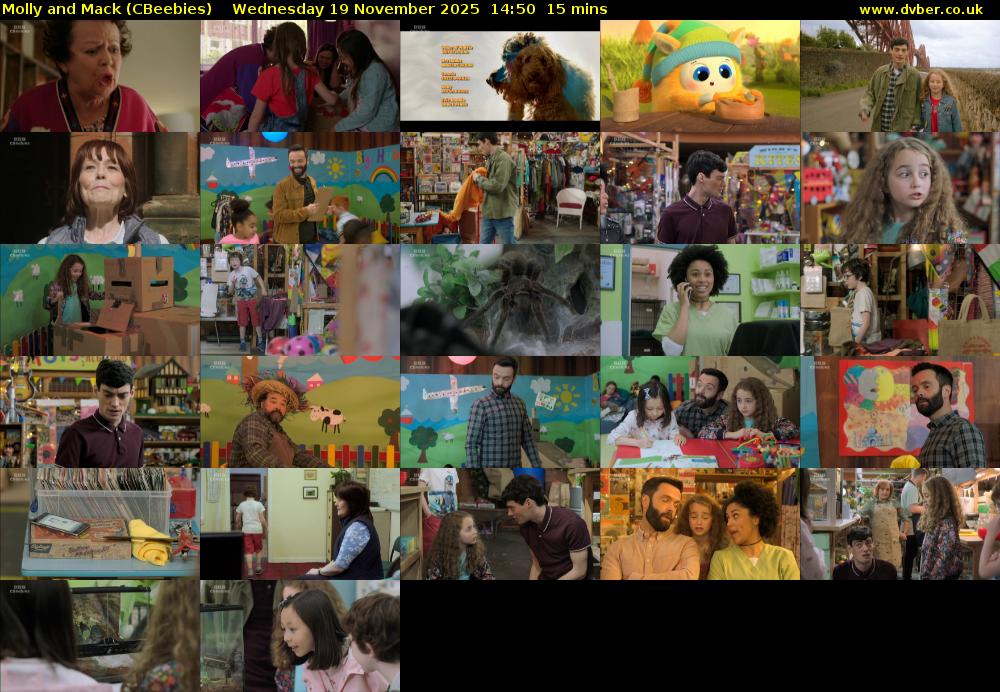 Molly and Mack (CBeebies) Wednesday 19 November 2025 14:50 - 15:05