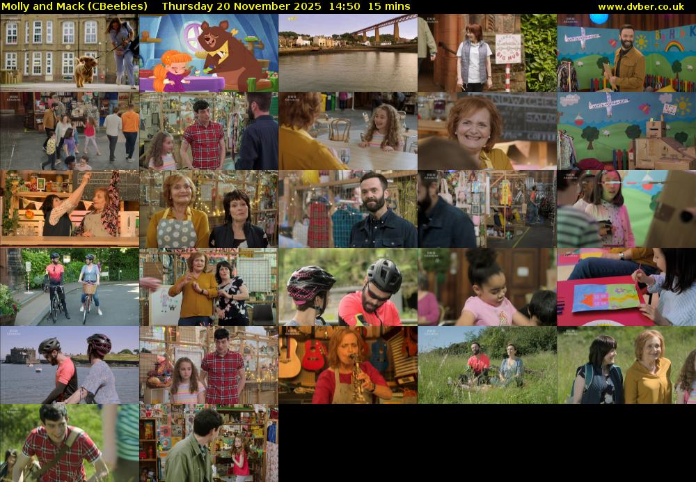 Molly and Mack (CBeebies) Thursday 20 November 2025 14:50 - 15:05