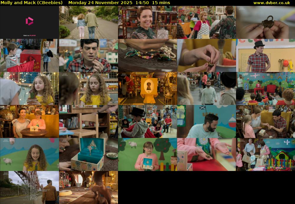 Molly and Mack (CBeebies) Monday 24 November 2025 14:50 - 15:05