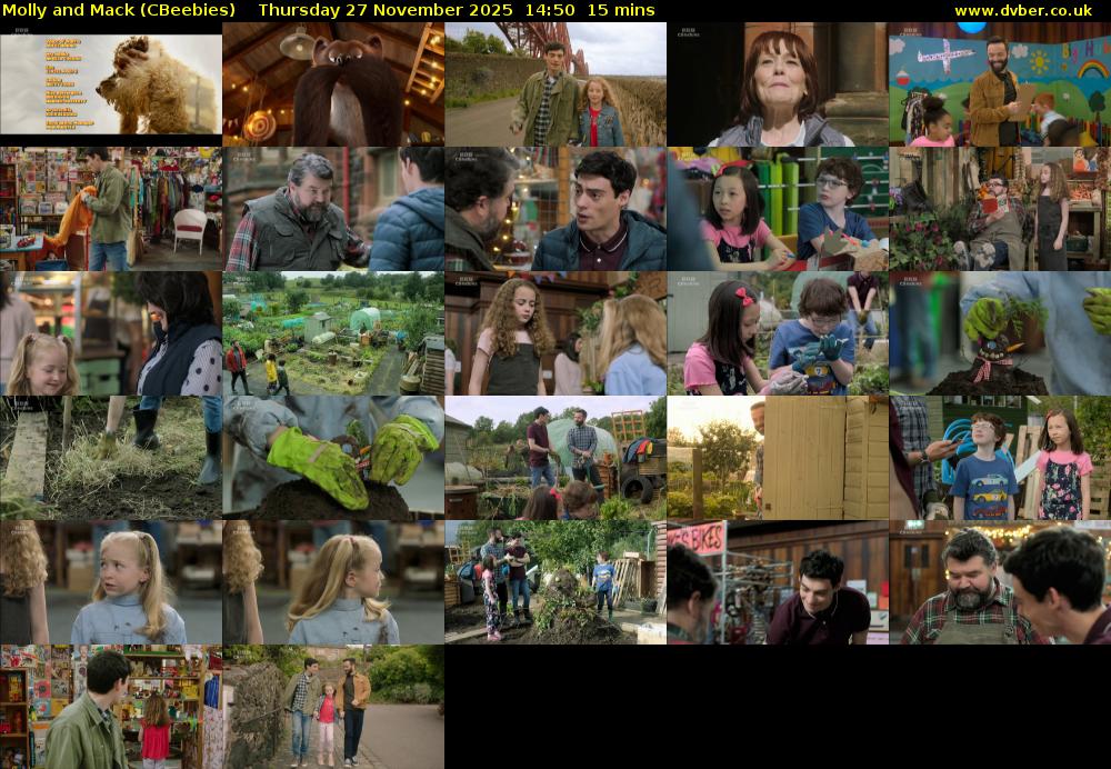 Molly and Mack (CBeebies) Thursday 27 November 2025 14:50 - 15:05