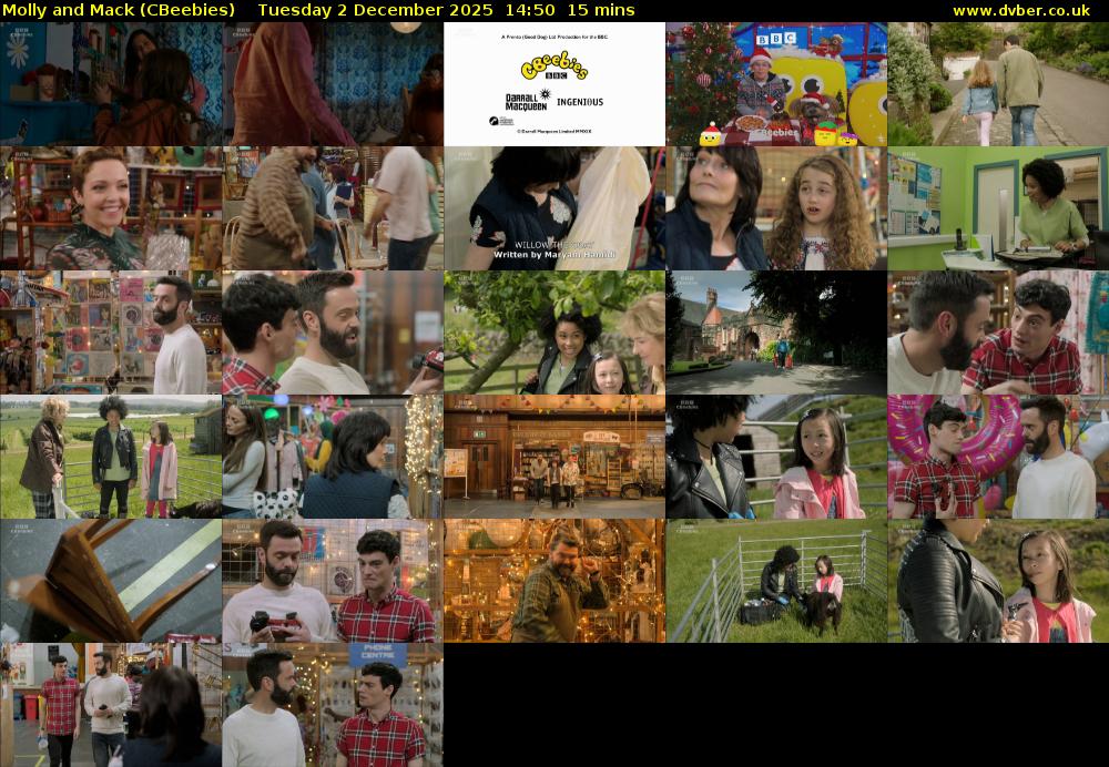 Molly and Mack (CBeebies) Tuesday 2 December 2025 14:50 - 15:05