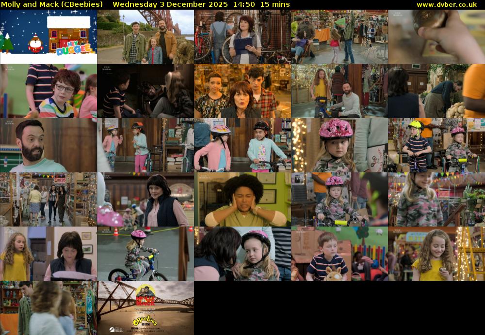 Molly and Mack (CBeebies) Wednesday 3 December 2025 14:50 - 15:05