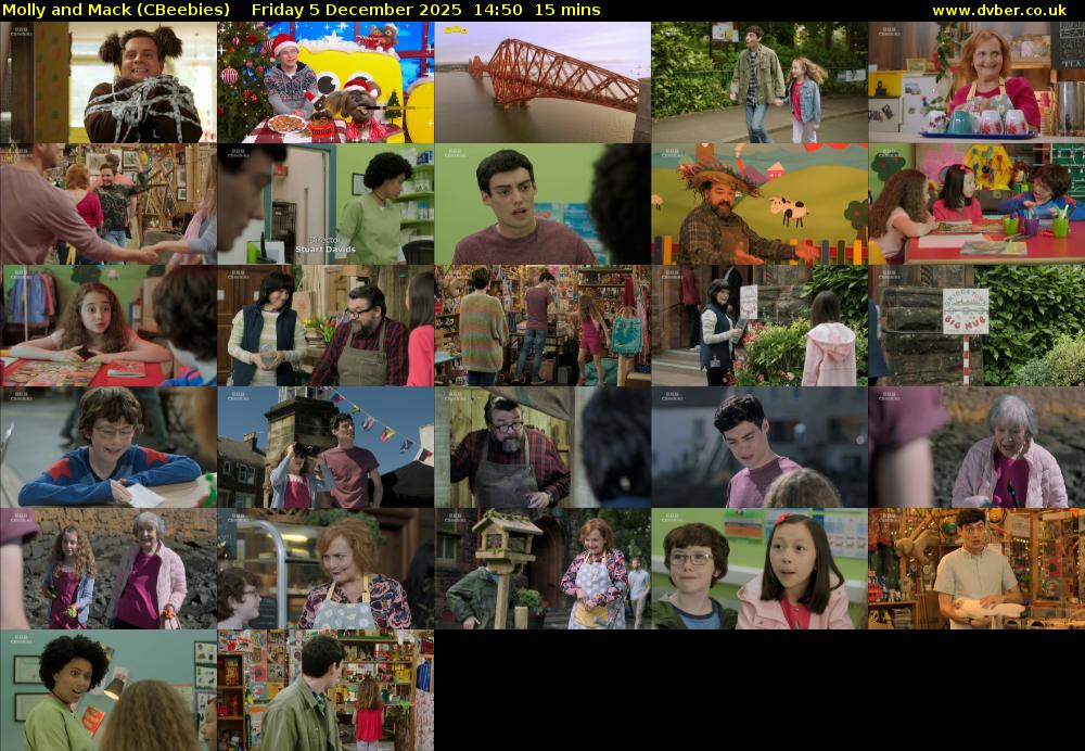 Molly and Mack (CBeebies) Friday 5 December 2025 14:50 - 15:05