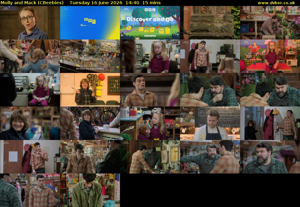 Molly and Mack (CBeebies) Tuesday 16 June 2026 14:40 - 14:55