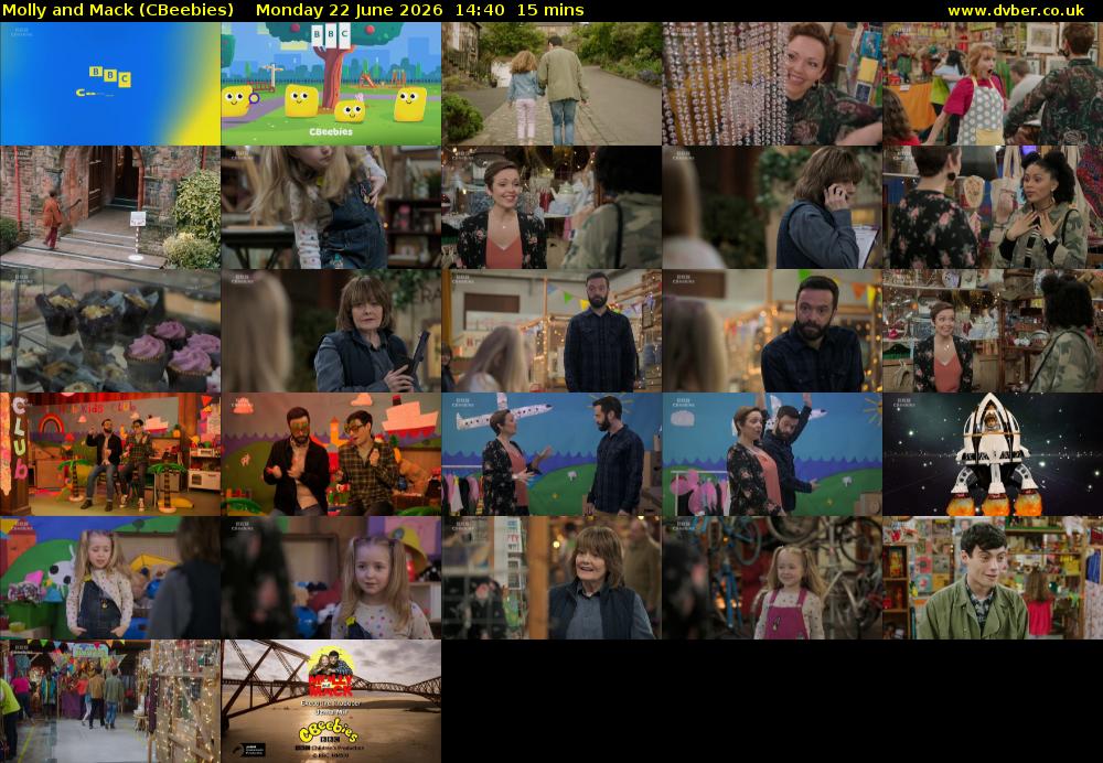 Molly and Mack (CBeebies) Monday 22 June 2026 14:40 - 14:55