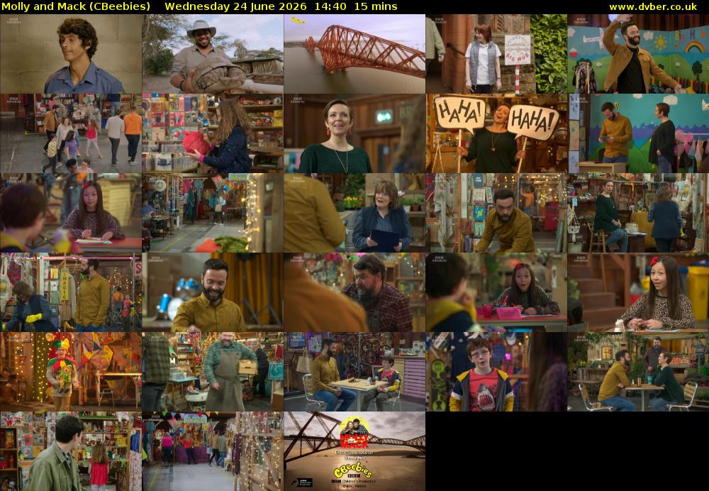 Molly and Mack (CBeebies) Wednesday 24 June 2026 14:40 - 14:55
