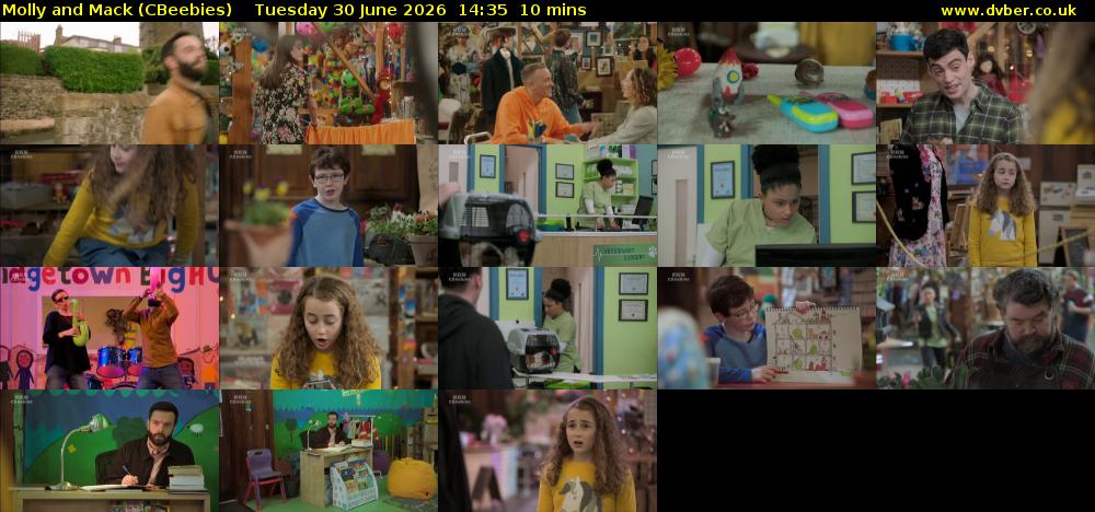 Molly and Mack (CBeebies) Tuesday 30 June 2026 14:35 - 14:45