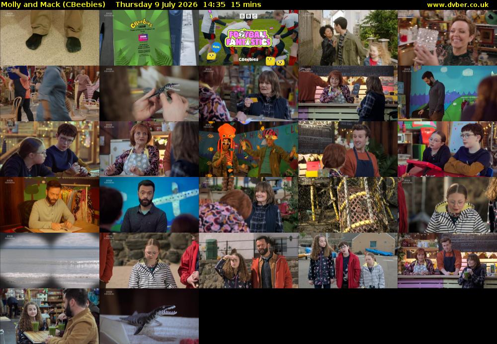 Molly and Mack (CBeebies) Thursday 9 July 2026 14:35 - 14:50