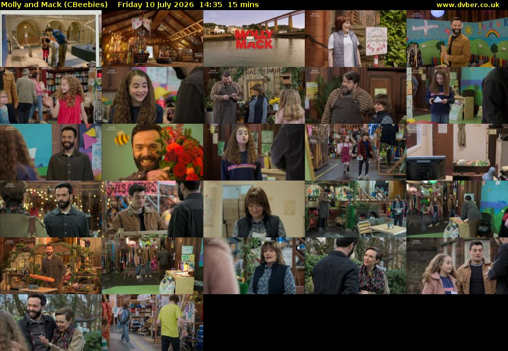 Molly and Mack (CBeebies) Friday 10 July 2026 14:35 - 14:50