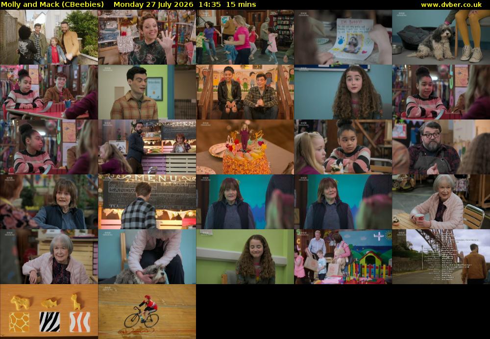 Molly and Mack (CBeebies) Monday 27 July 2026 14:35 - 14:50
