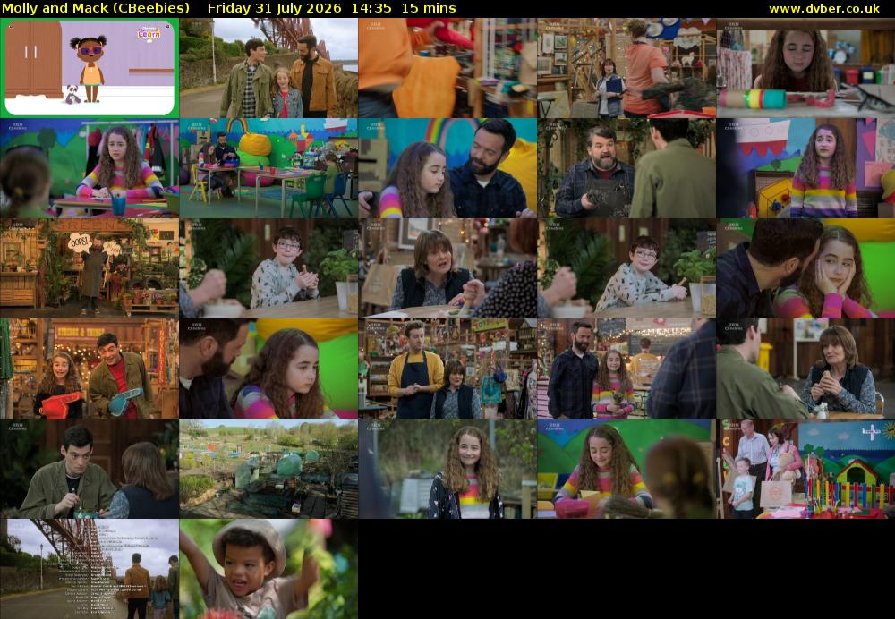 Molly and Mack (CBeebies) Friday 31 July 2026 14:35 - 14:50