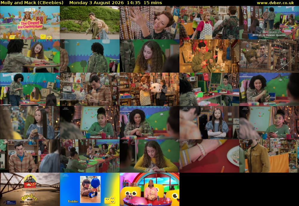 Molly and Mack (CBeebies) Monday 3 August 2026 14:35 - 14:50