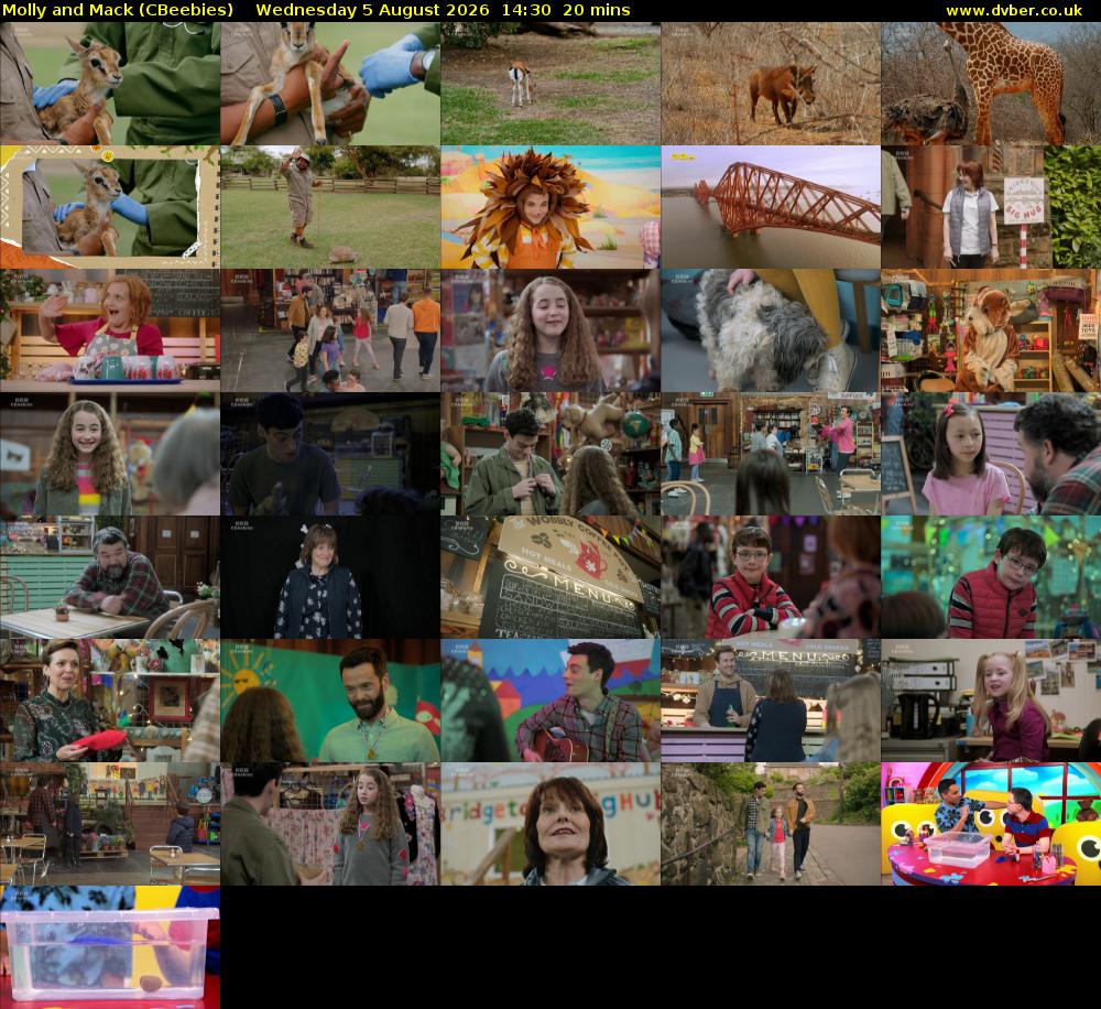 Molly and Mack (CBeebies) Wednesday 5 August 2026 14:30 - 14:50