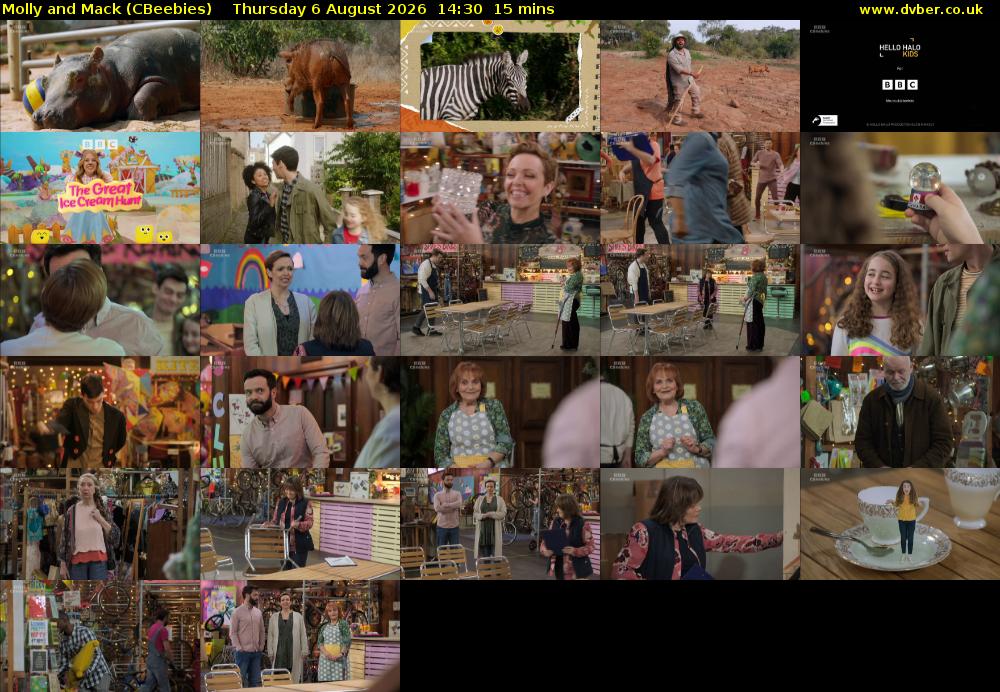 Molly and Mack (CBeebies) Thursday 6 August 2026 14:30 - 14:45