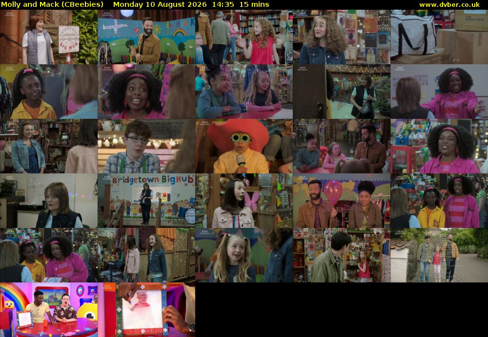 Molly and Mack (CBeebies) Monday 10 August 2026 14:35 - 14:50