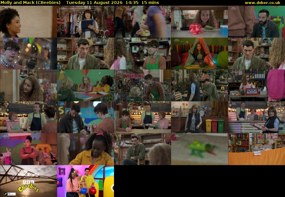 Molly and Mack (CBeebies) Tuesday 11 August 2026 14:35 - 14:50