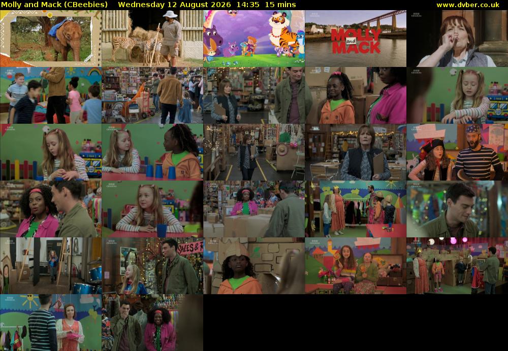 Molly and Mack (CBeebies) Wednesday 12 August 2026 14:35 - 14:50