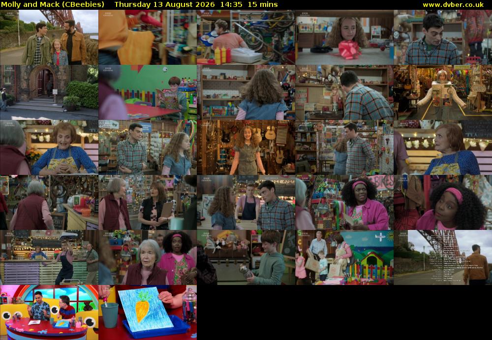Molly and Mack (CBeebies) Thursday 13 August 2026 14:35 - 14:50