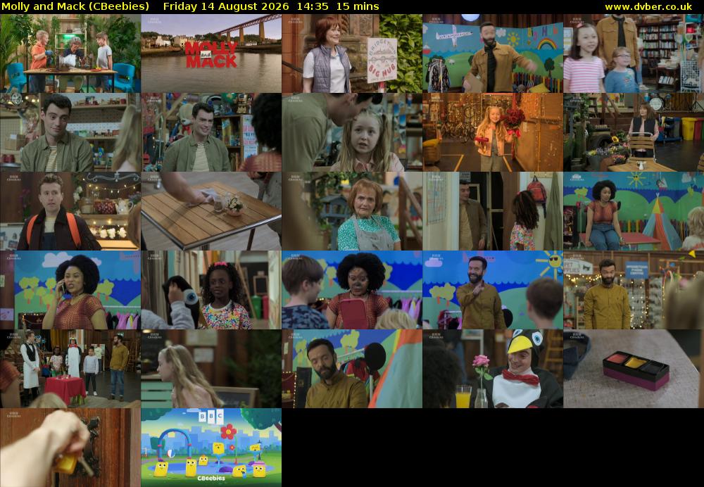 Molly and Mack (CBeebies) Friday 14 August 2026 14:35 - 14:50
