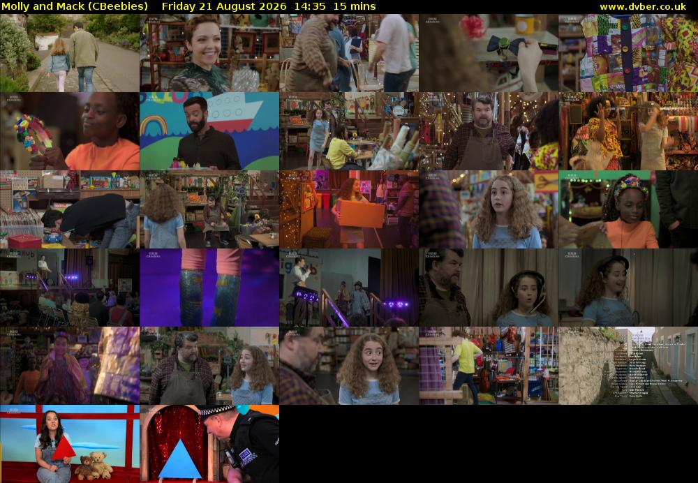 Molly and Mack (CBeebies) Friday 21 August 2026 14:35 - 14:50