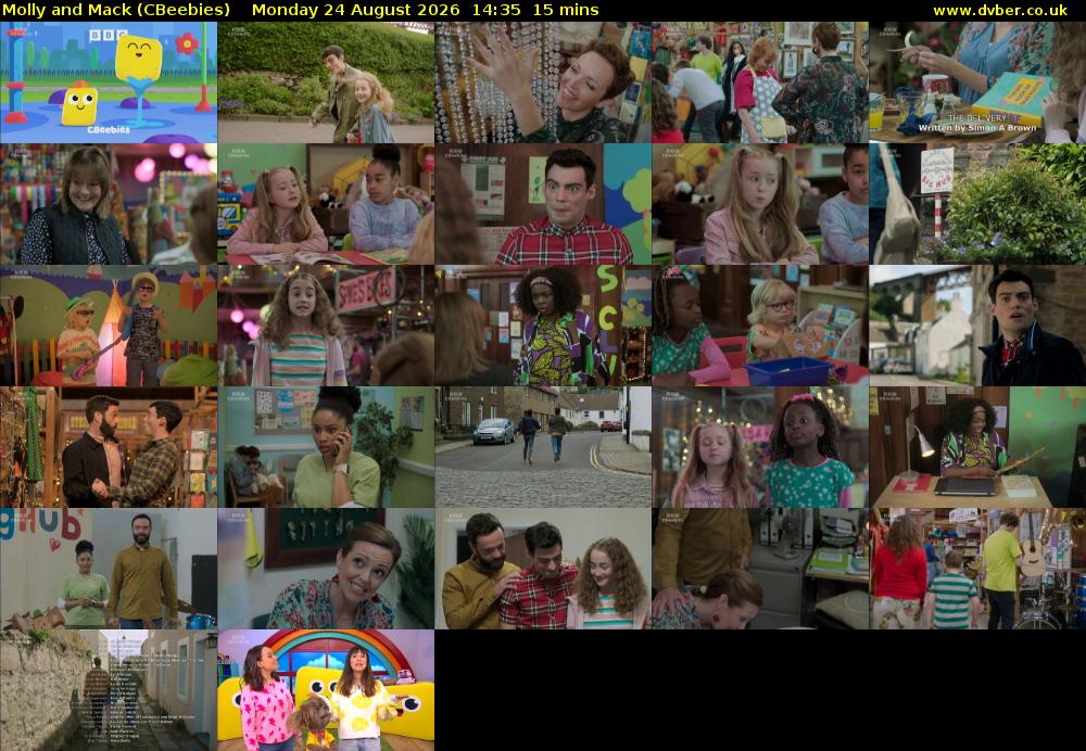 Molly and Mack (CBeebies) Monday 24 August 2026 14:35 - 14:50