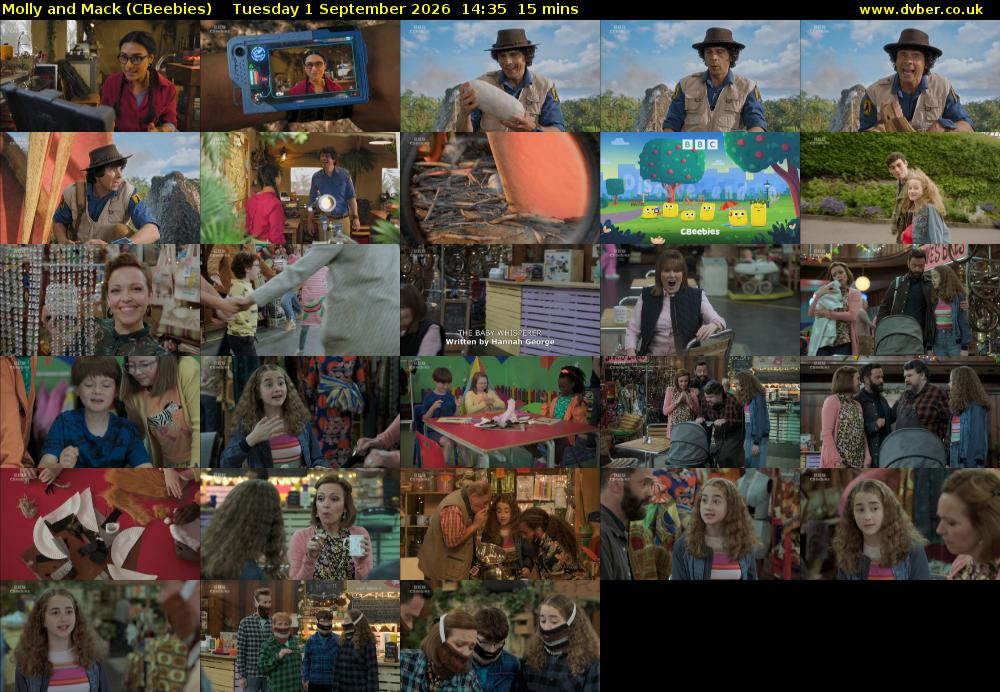 Molly and Mack (CBeebies) Tuesday 1 September 2026 14:35 - 14:50