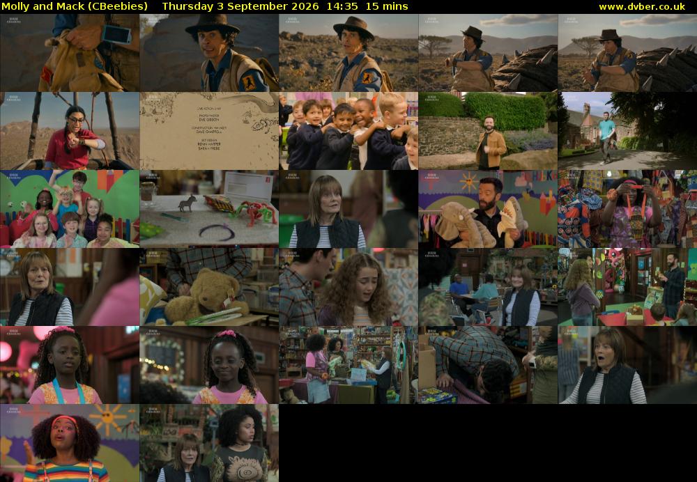 Molly and Mack (CBeebies) Thursday 3 September 2026 14:35 - 14:50