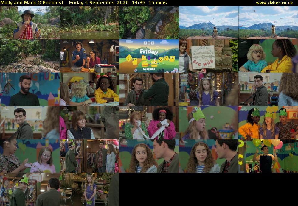 Molly and Mack (CBeebies) Friday 4 September 2026 14:35 - 14:50
