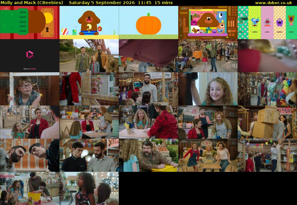 Molly and Mack (CBeebies) Saturday 5 September 2026 11:45 - 12:00