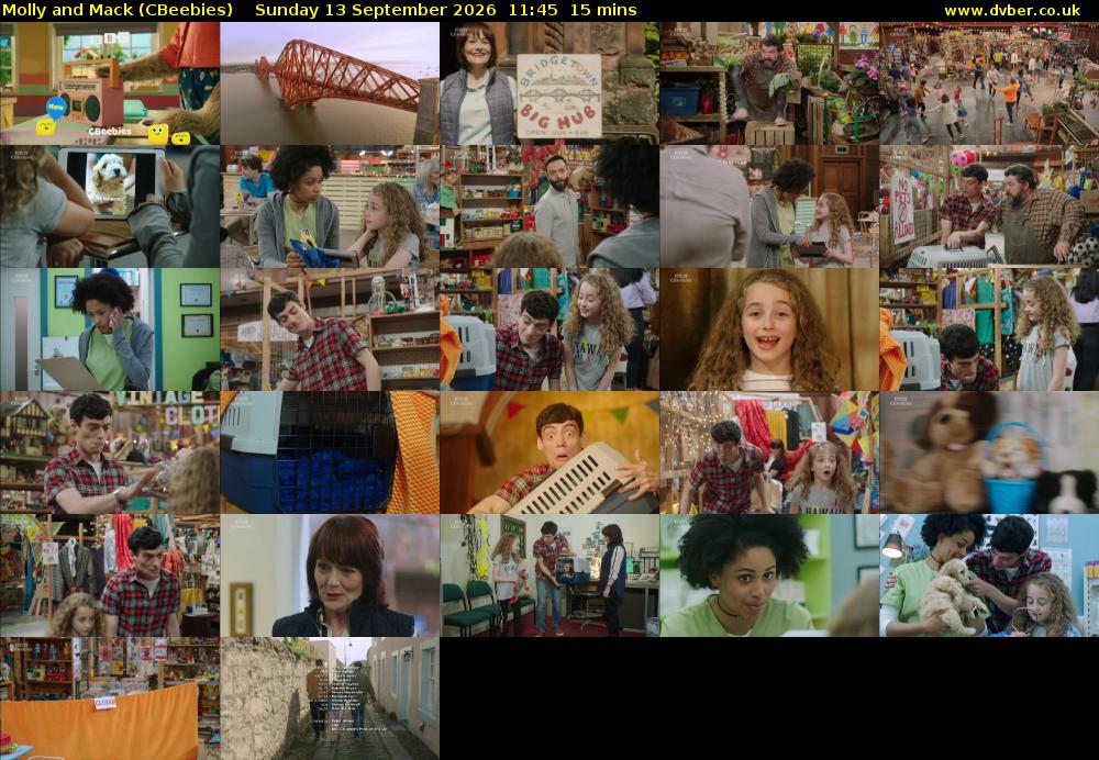 Molly and Mack (CBeebies) Sunday 13 September 2026 11:45 - 12:00