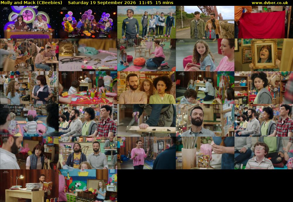 Molly and Mack (CBeebies) Saturday 19 September 2026 11:45 - 12:00