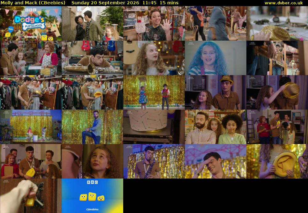 Molly and Mack (CBeebies) Sunday 20 September 2026 11:45 - 12:00
