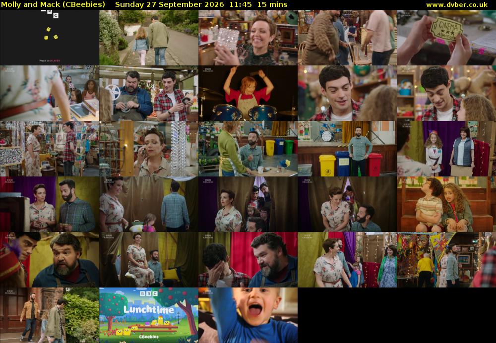 Molly and Mack (CBeebies) Sunday 27 September 2026 11:45 - 12:00