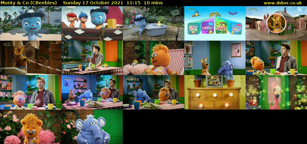Monty & Co (CBeebies) Sunday 17 October 2021 11:15 - 11:25