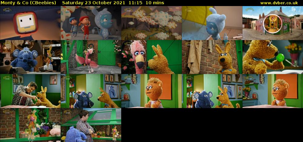 Monty & Co (CBeebies) Saturday 23 October 2021 11:15 - 11:25