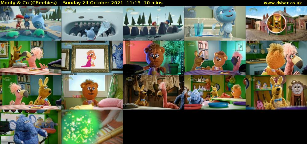 Monty & Co (CBeebies) Sunday 24 October 2021 11:15 - 11:25