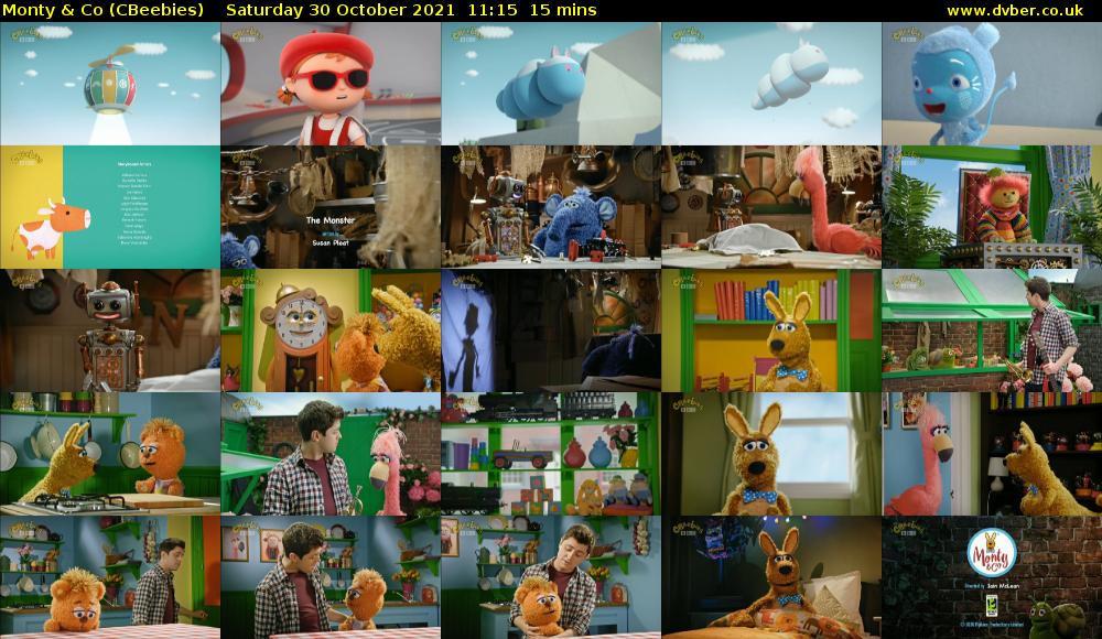 Monty & Co (CBeebies) Saturday 30 October 2021 11:15 - 11:30
