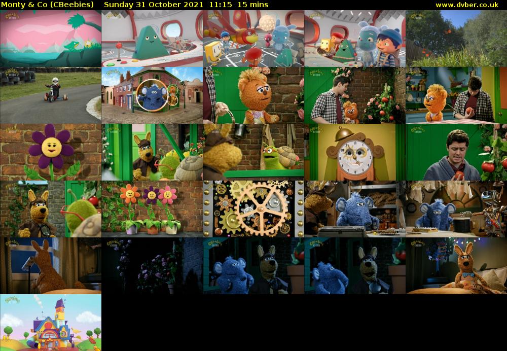Monty & Co (CBeebies) Sunday 31 October 2021 11:15 - 11:30