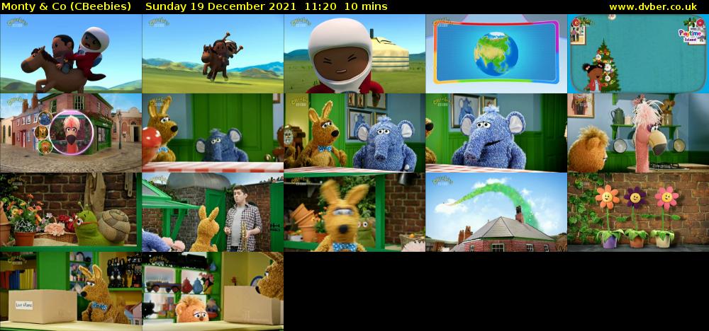 Monty & Co (CBeebies) Sunday 19 December 2021 11:20 - 11:30