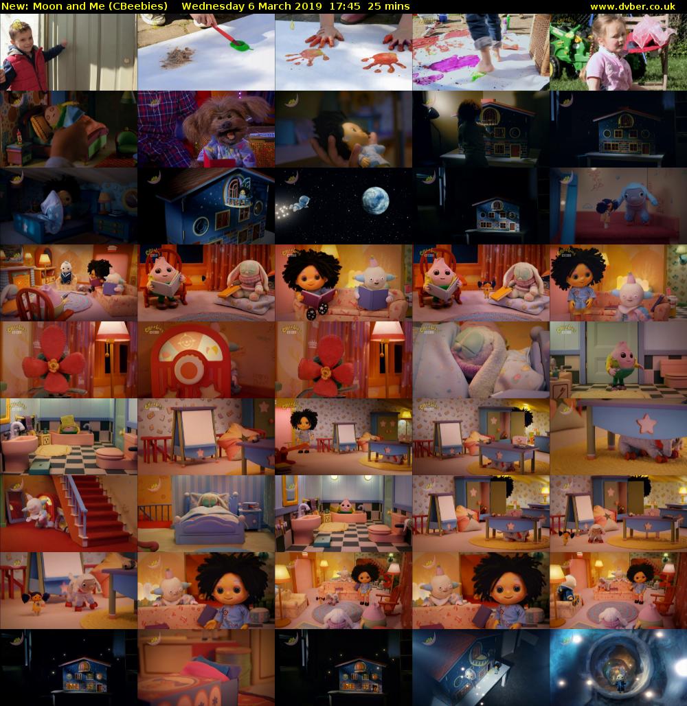 Moon and Me (CBeebies) Wednesday 6 March 2019 17:45 - 18:10