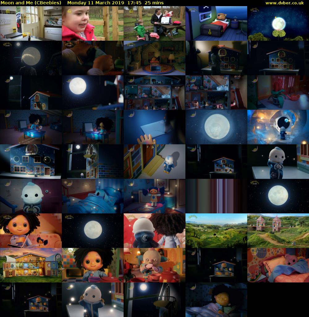 Moon and Me (CBeebies) Monday 11 March 2019 17:45 - 18:10