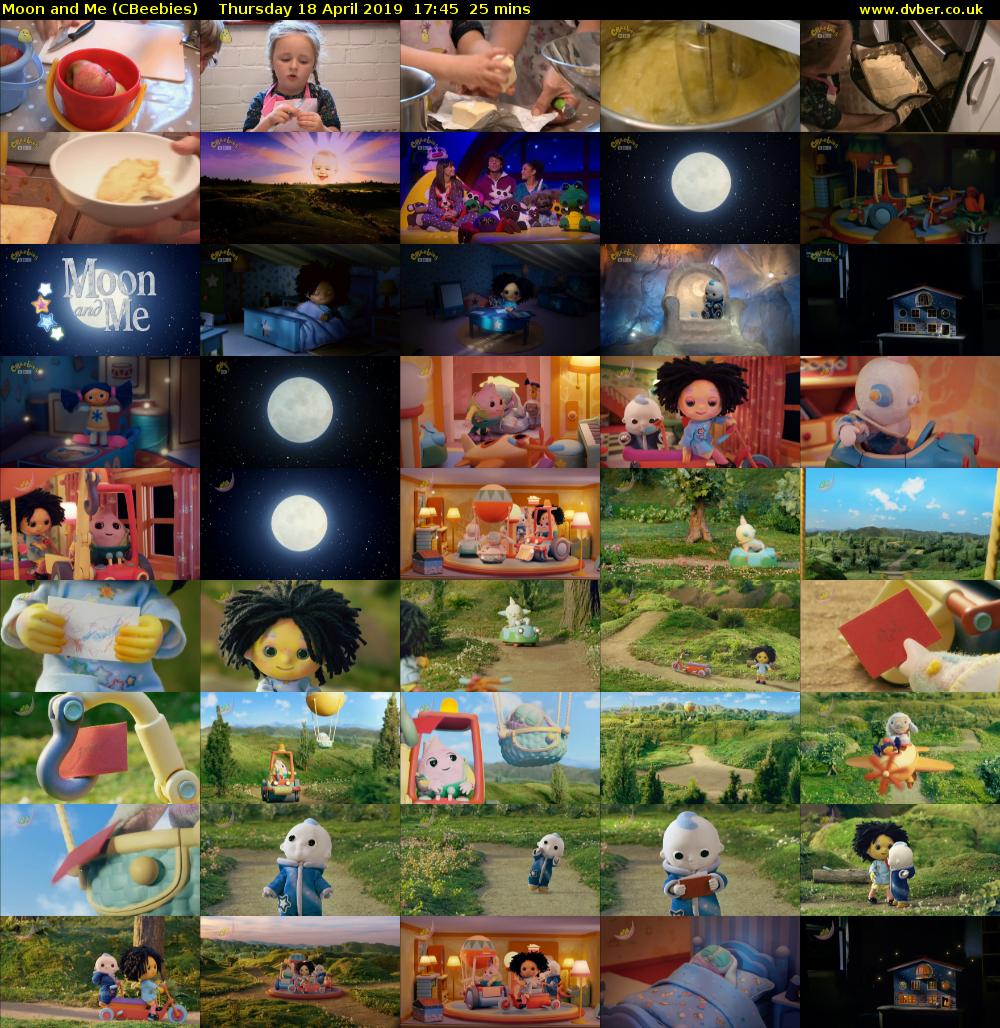 Moon and Me (CBeebies) Thursday 18 April 2019 17:45 - 18:10