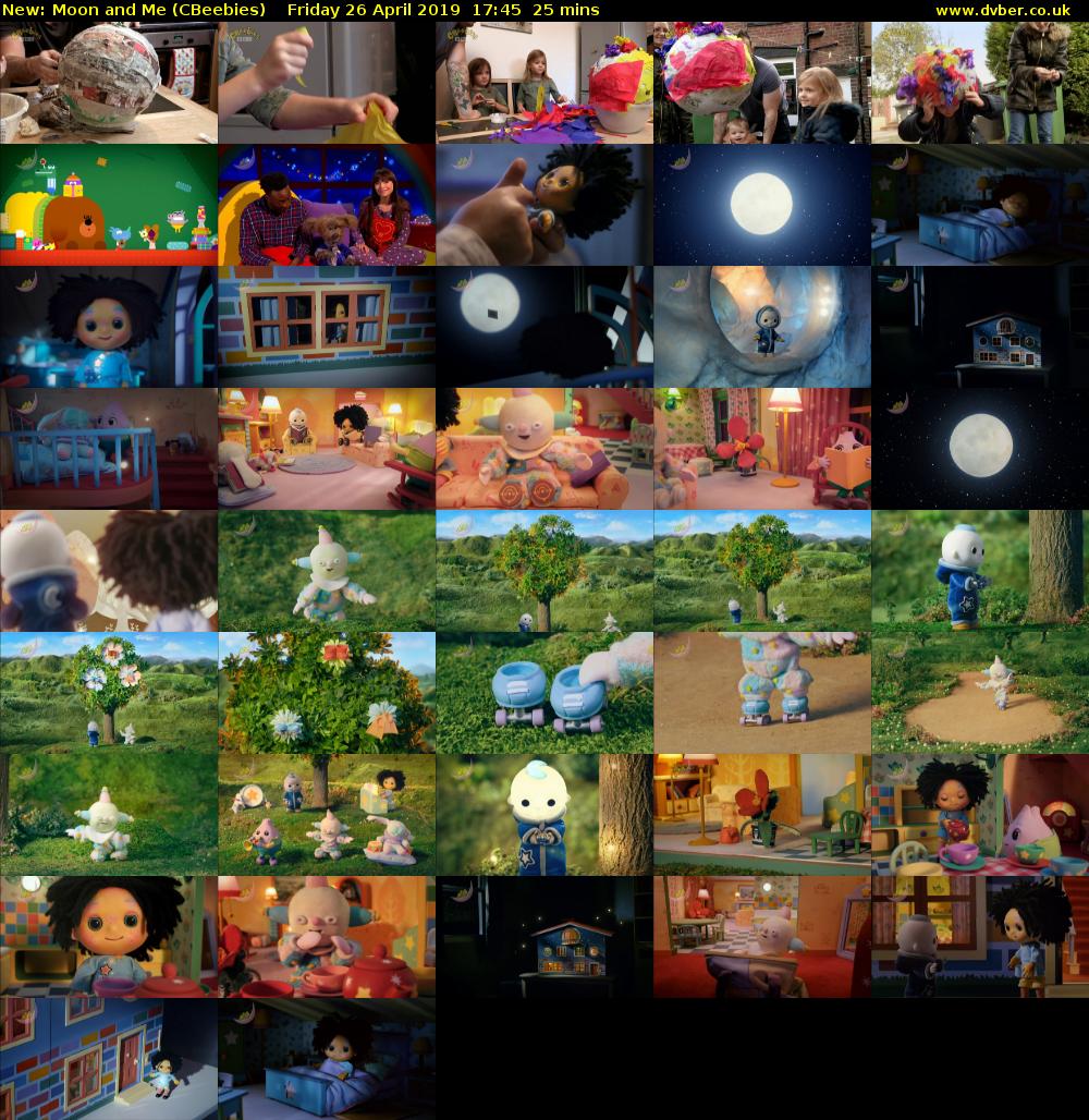 Moon and Me (CBeebies) Friday 26 April 2019 17:45 - 18:10
