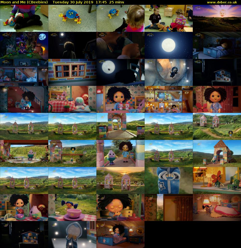 Moon and Me (CBeebies) Tuesday 30 July 2019 17:45 - 18:10