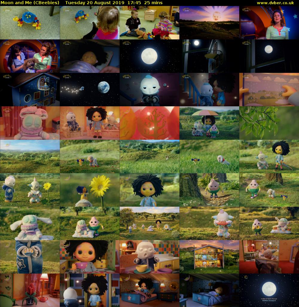 Moon and Me (CBeebies) Tuesday 20 August 2019 17:45 - 18:10