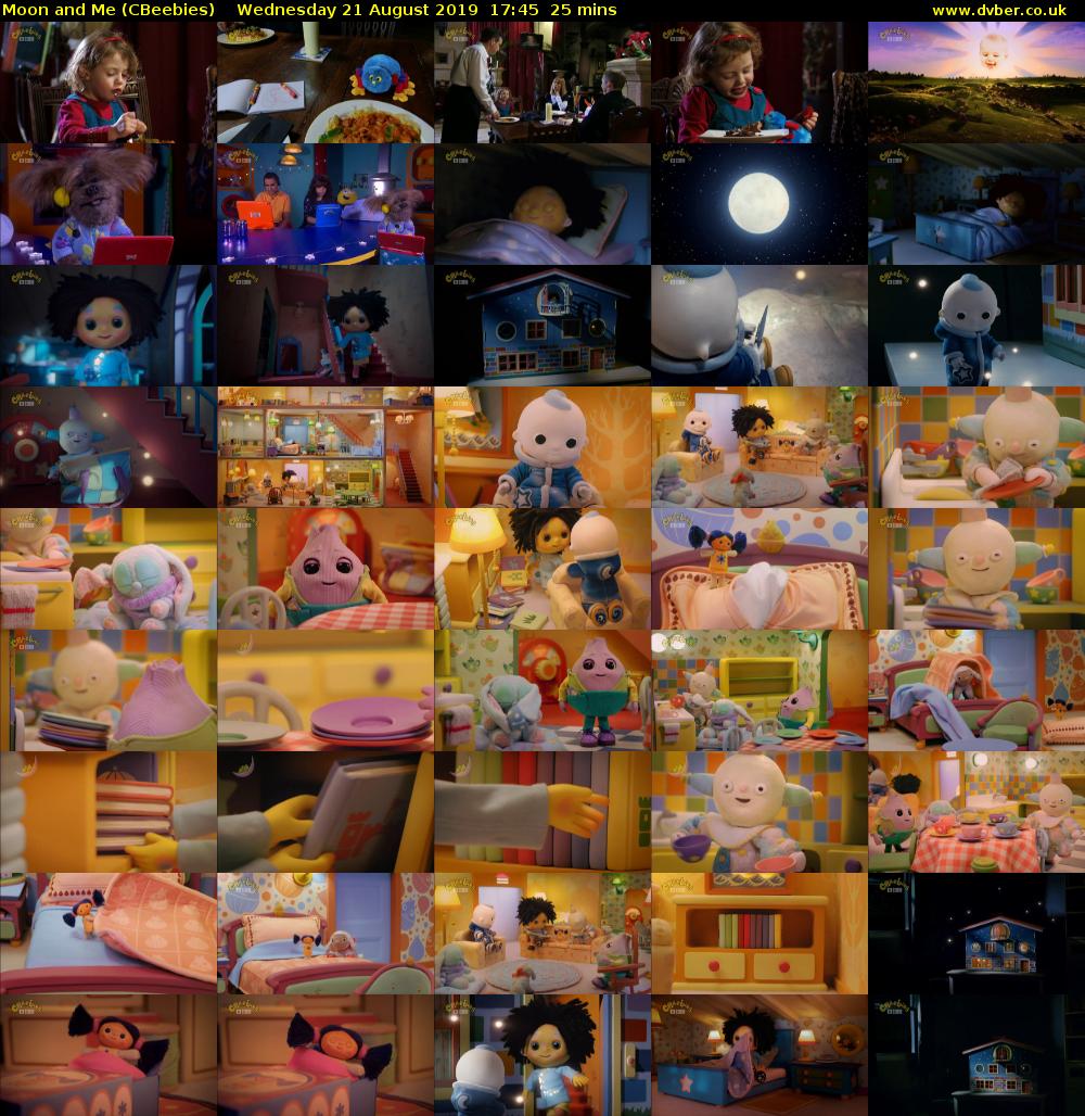 Moon and Me (CBeebies) Wednesday 21 August 2019 17:45 - 18:10
