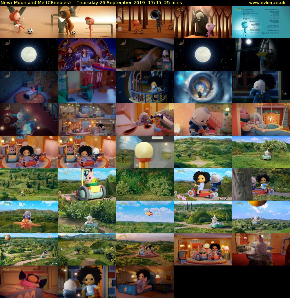 Moon and Me (CBeebies) Thursday 26 September 2019 17:45 - 18:10