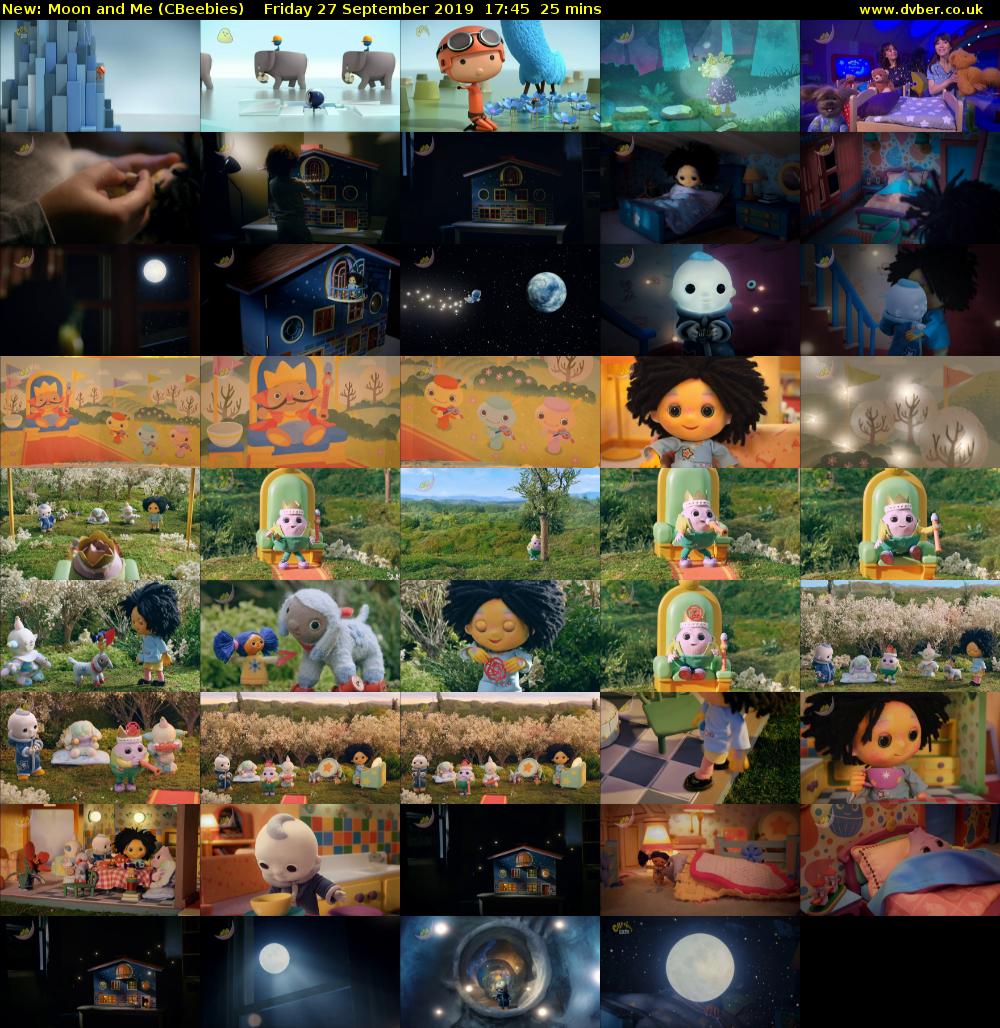 Moon and Me (CBeebies) Friday 27 September 2019 17:45 - 18:10