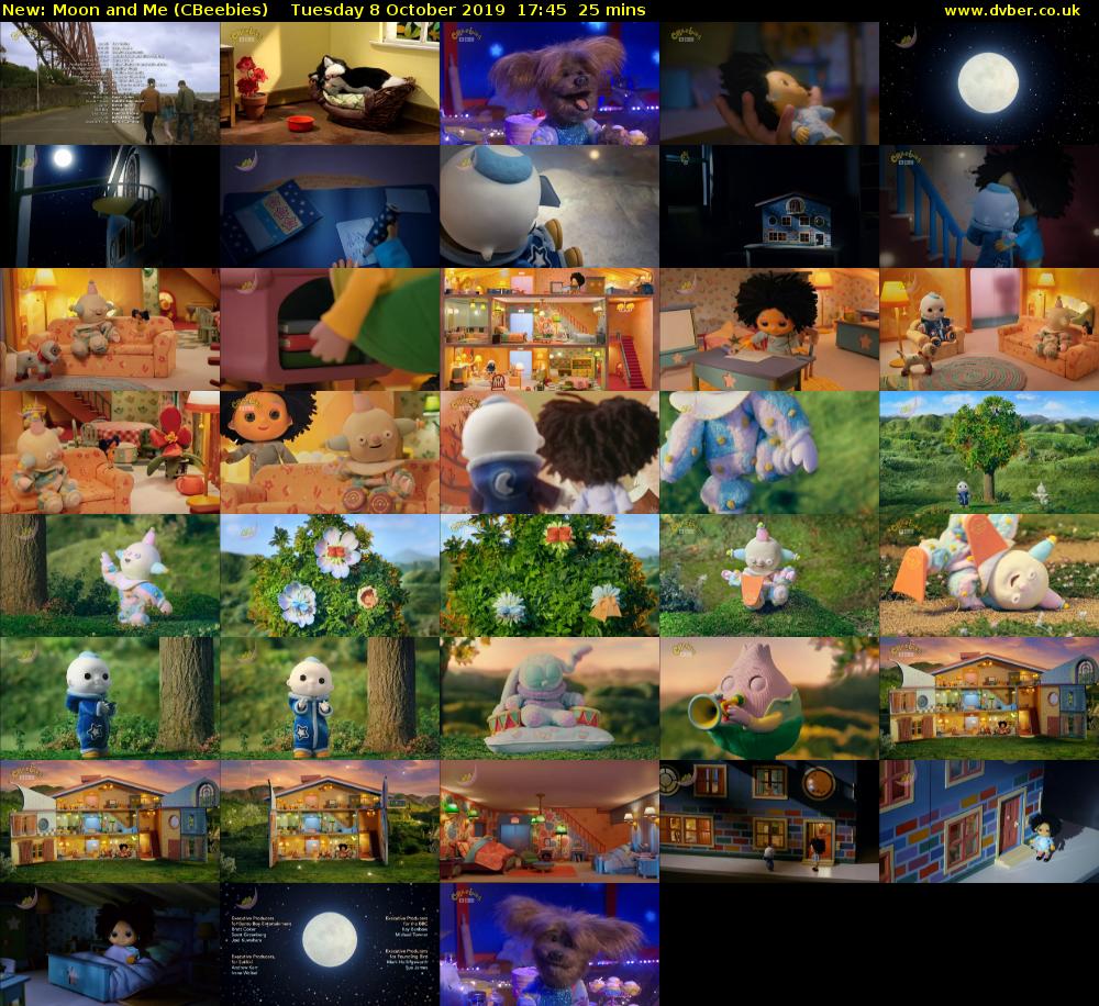 Moon and Me (CBeebies) Tuesday 8 October 2019 17:45 - 18:10