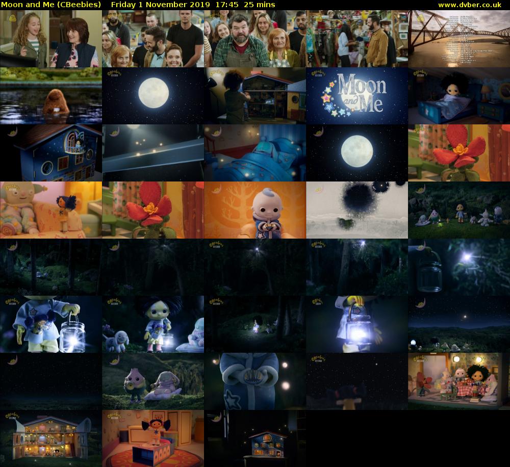 Moon and Me (CBeebies) Friday 1 November 2019 17:45 - 18:10